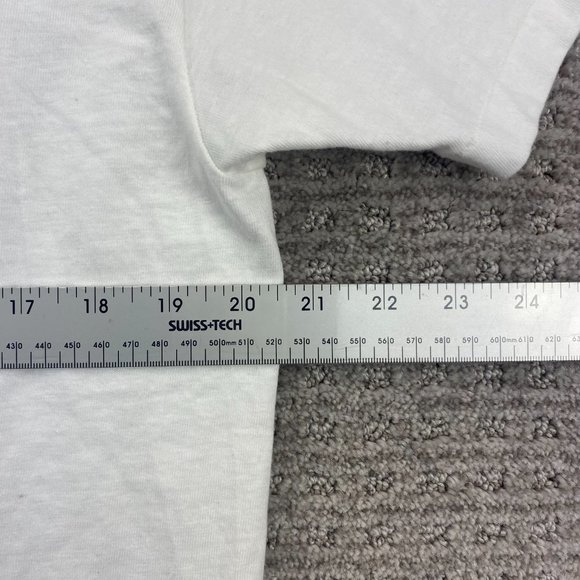 Vintage Hanes Beefy Tee 90s Shirt Men Large L White Jazz City 92 Edmonton 1992 - Picture 6 of 7